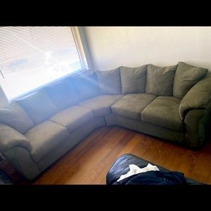 Green Sectional Couch 4 Sale!